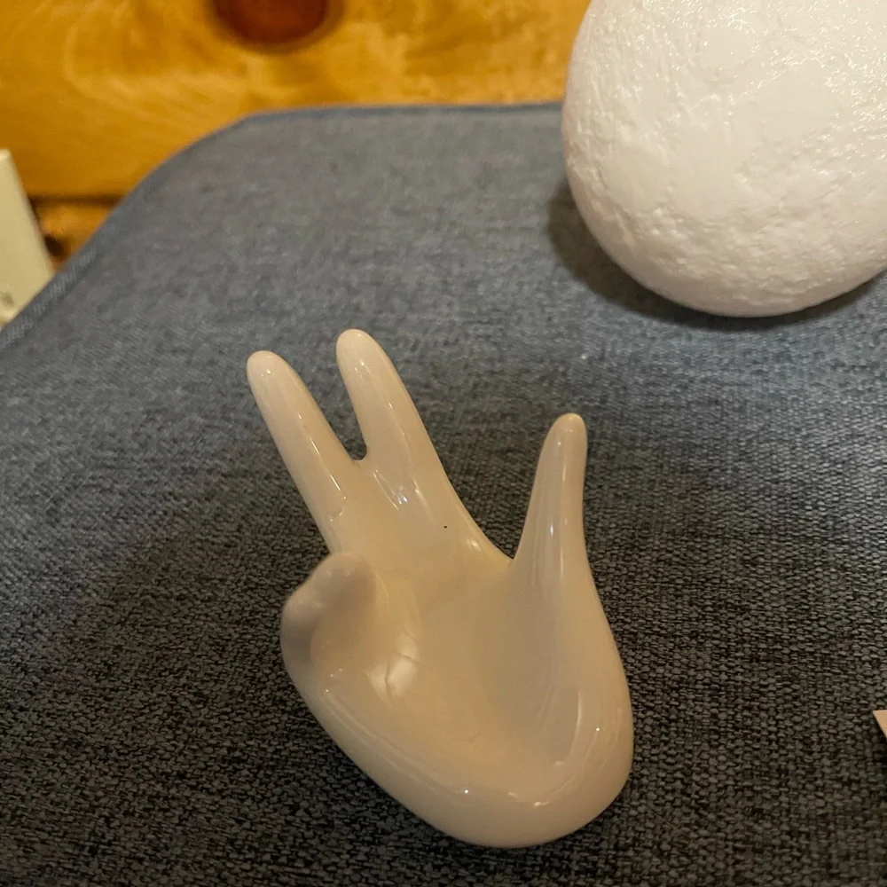 White Moon Lamp with Stand